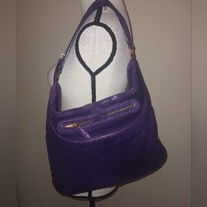 Purple Vintage 🟣 Suede Shoulder Bag